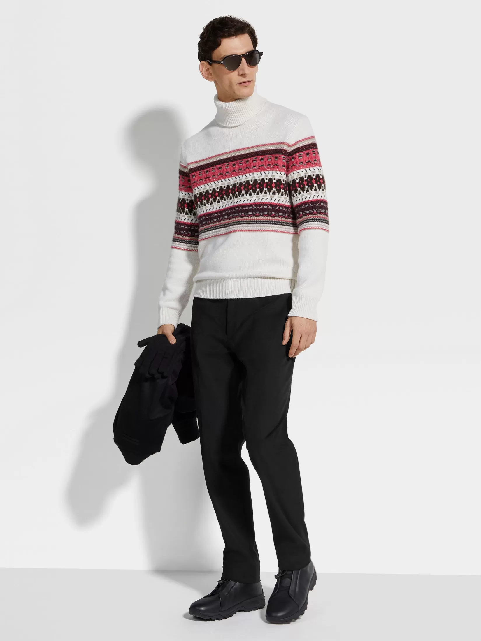 Best ZEGNA Pantalones en Mezcla de Algodón Winter Chino Color Negro