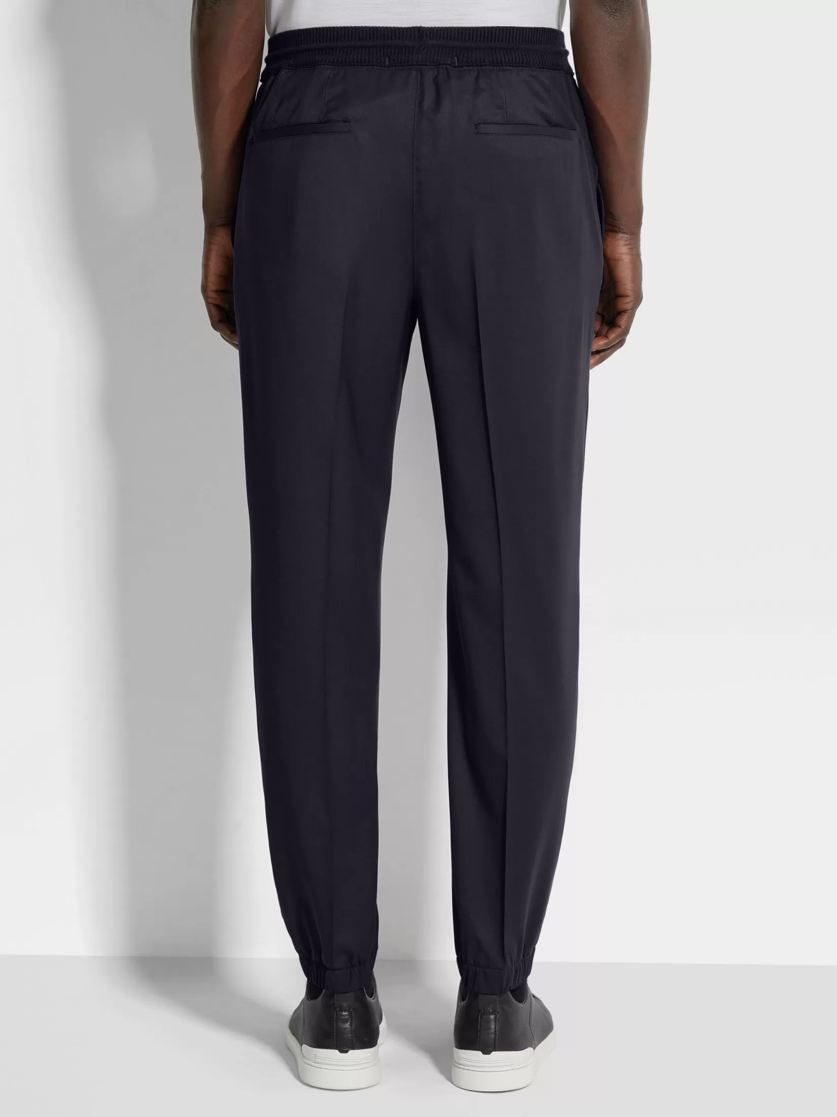 Discount ZEGNA Pantalones Jogger de Lana High Performance™ Color Azul Marino Azulmarino