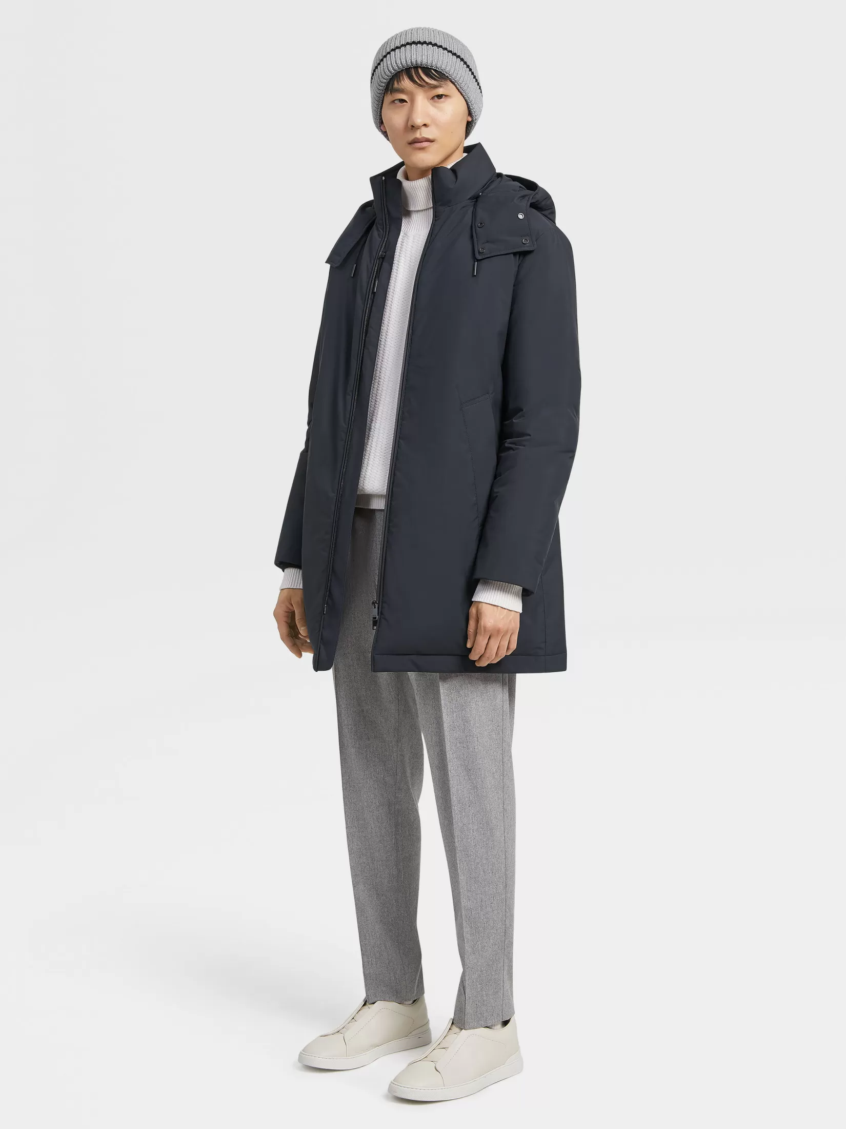 Flash Sale ZEGNA Parka de Nailon Stratos Azulmarino