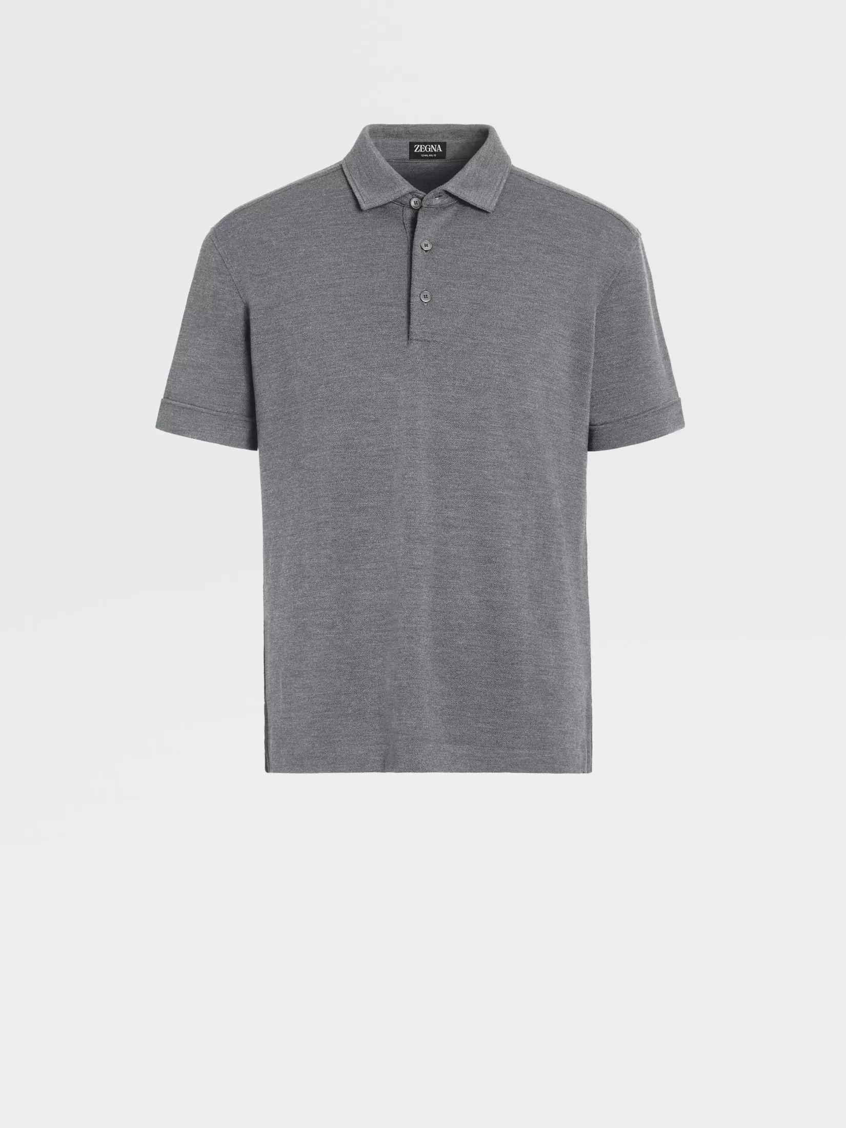 Sale ZEGNA Polo de Lana 12milmil12 Color Gris Mixto Grismixto