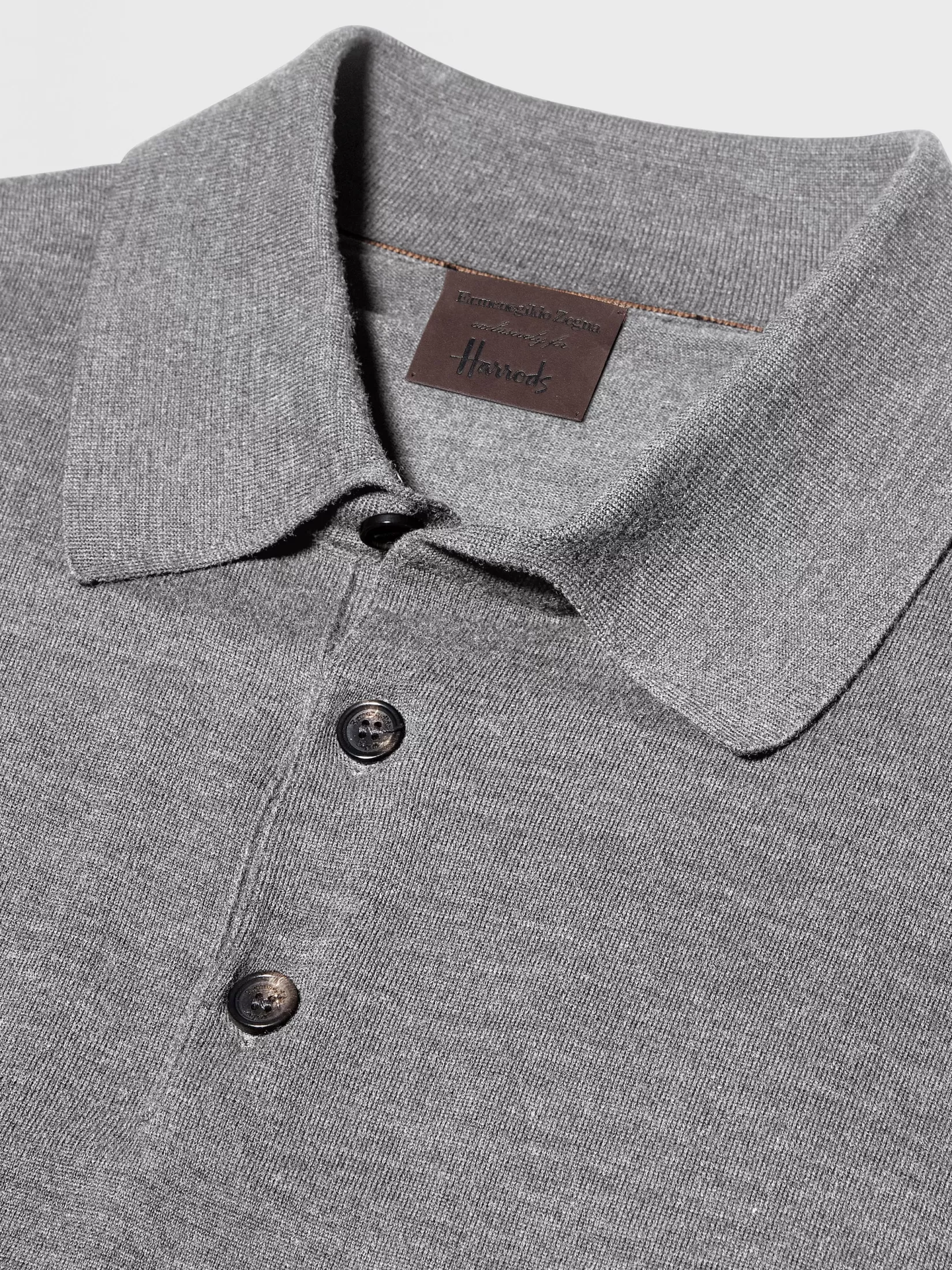 Online ZEGNA Polo de Lana 12milmil12 Color Gris Mixto Grismixto