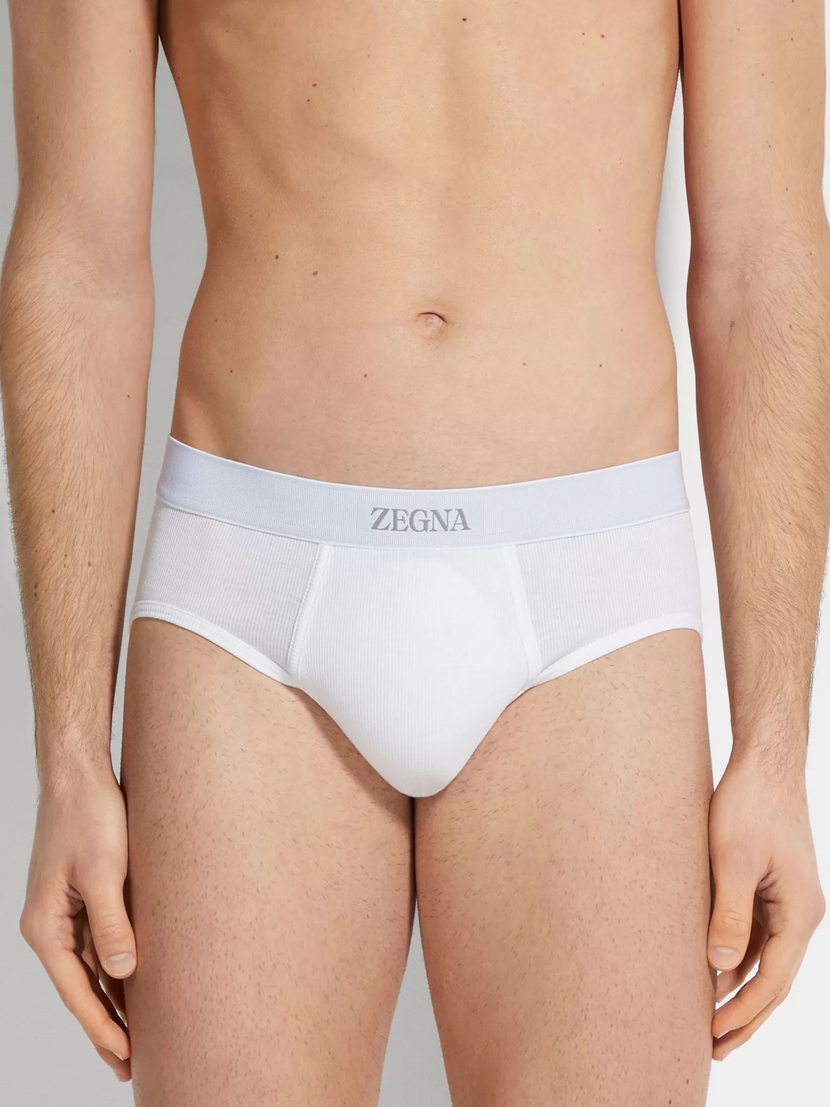 Cheap ZEGNA Slip en Mezcla de Algodón Color Blanco
