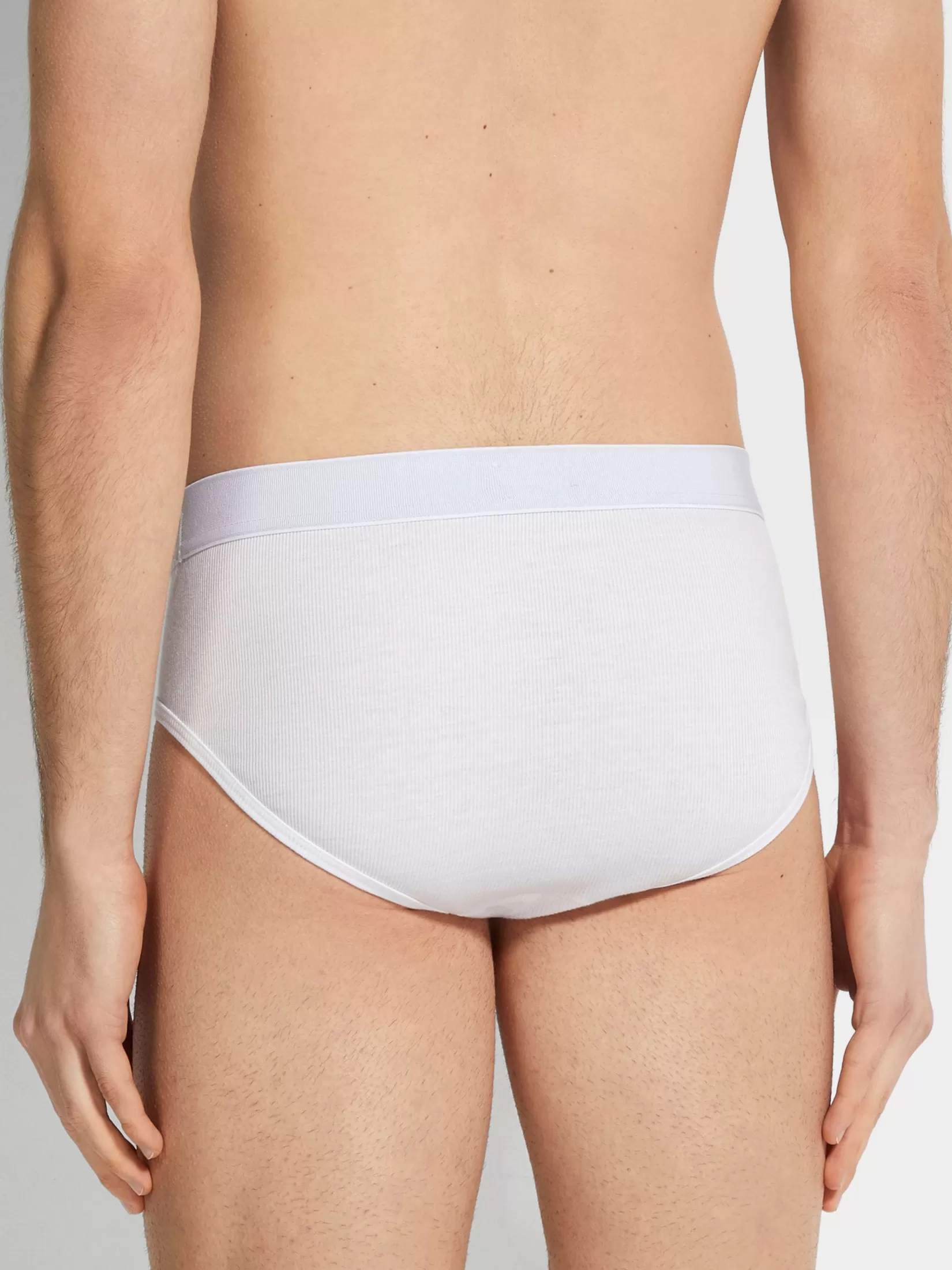 Cheap ZEGNA Slip en Mezcla de Algodón Color Blanco