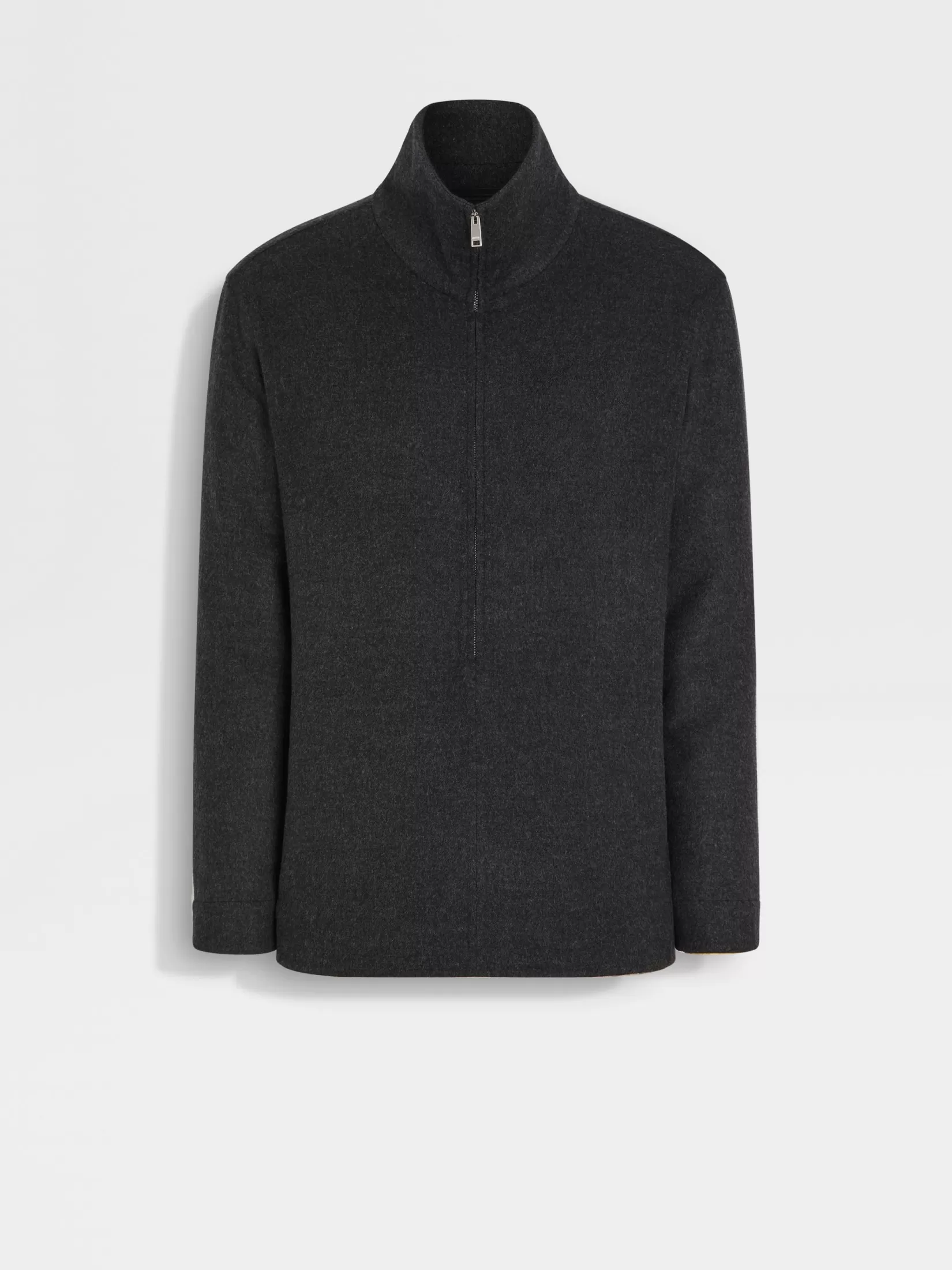 Fashion ZEGNA Sobrecamisa en Trofeo™ Cashmere Gris Oscuro Mixto Grisoscuromixto