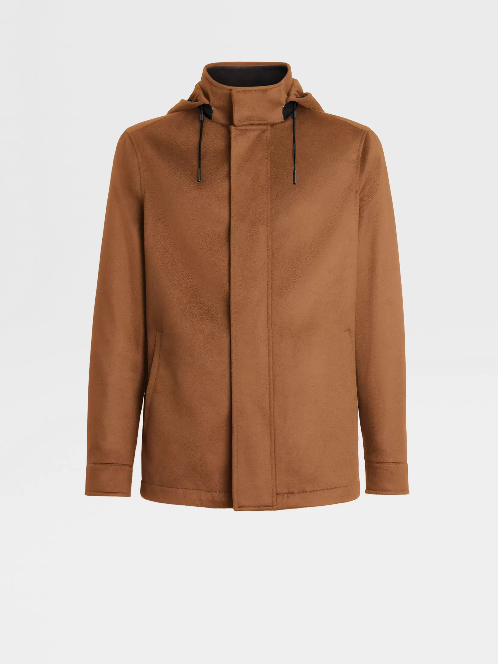 Clearance ZEGNA Sobretodo Cima en Oasi Cashmere Foliage