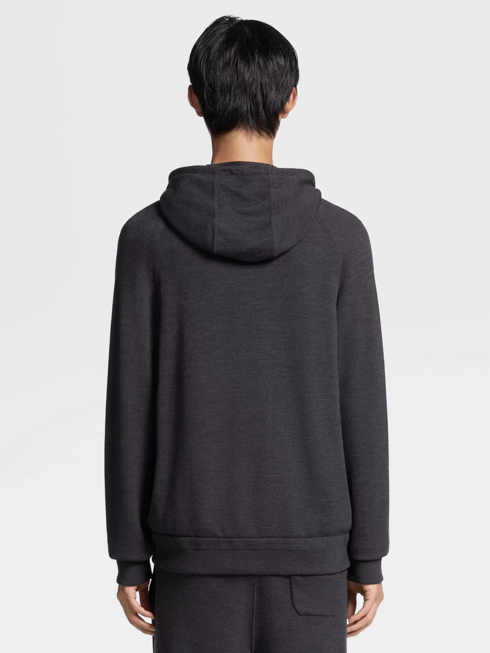 Cheap ZEGNA Sudadera con Capucha de Cremallera Completa en Lana 12milmil12 Gris Oscuro GrisOscuro