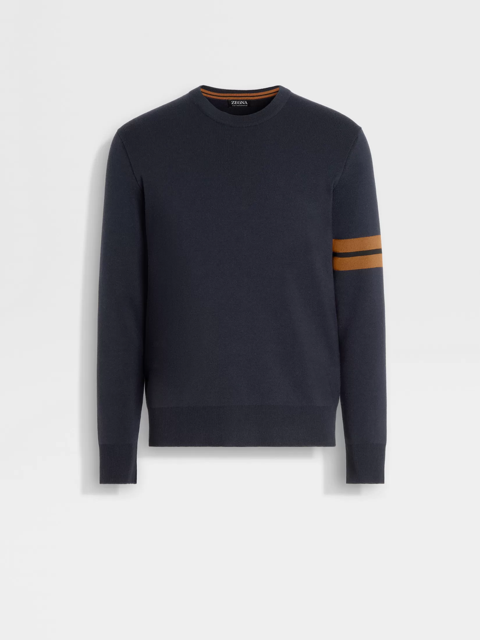 Online ZEGNA Sudadera con Cuello Redondo de Lana High Performance™ Azul Marino Azulmarino