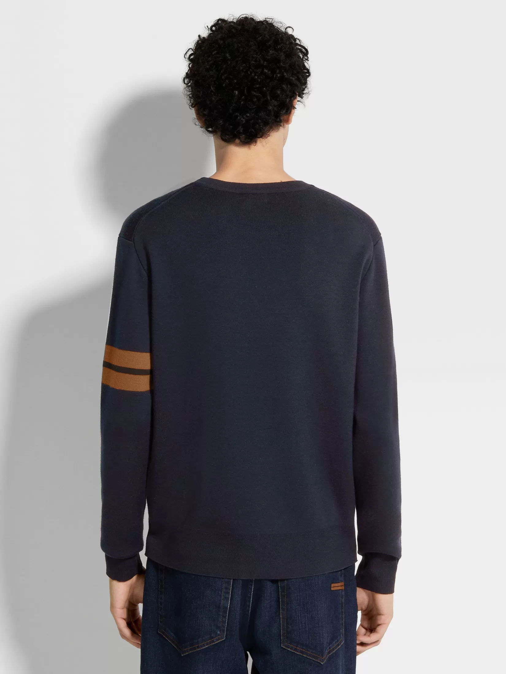Online ZEGNA Sudadera con Cuello Redondo de Lana High Performance™ Azul Marino Azulmarino