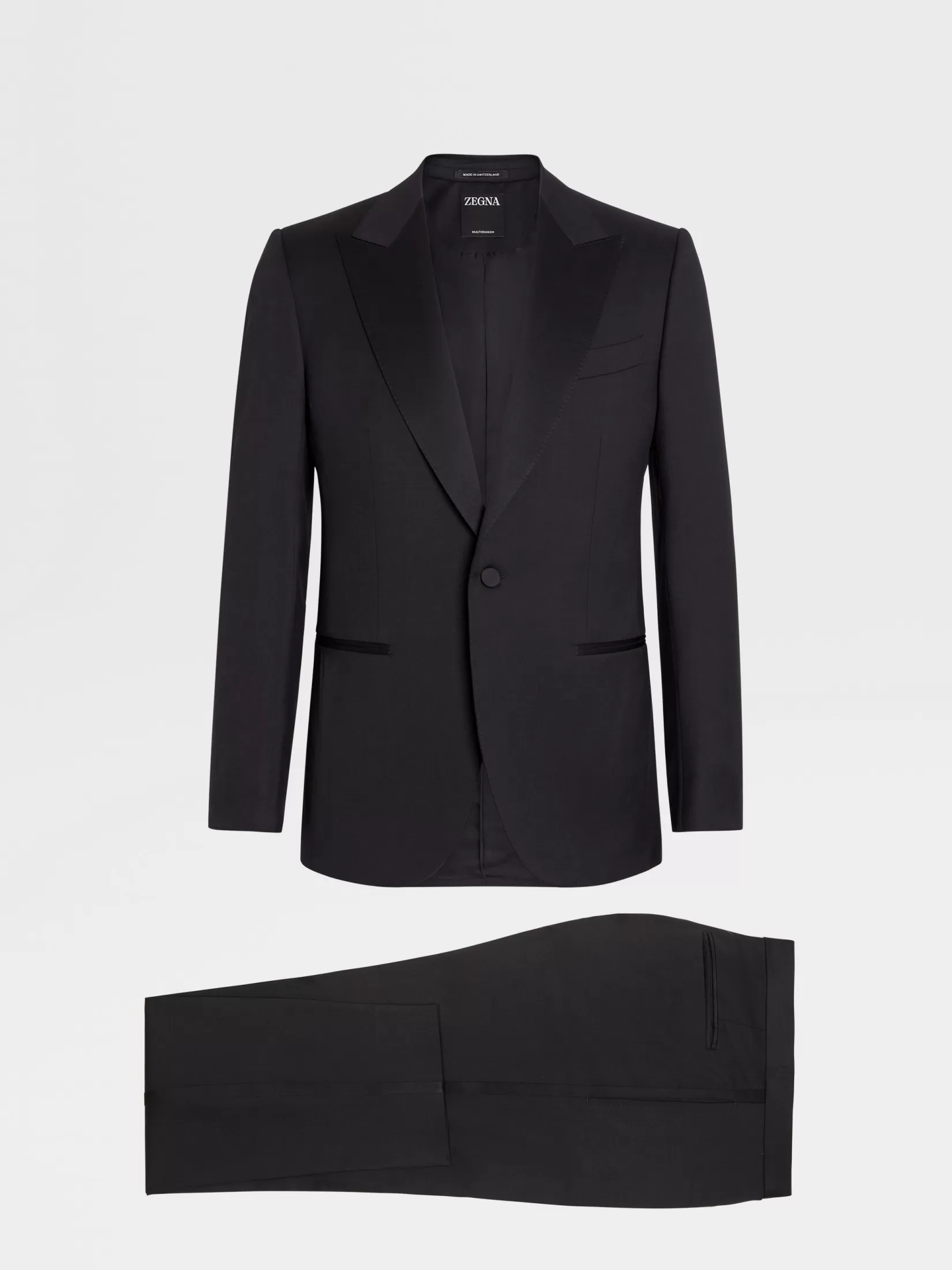 Best ZEGNA Traje de Fiesta en Lana Multiseason Color Negro