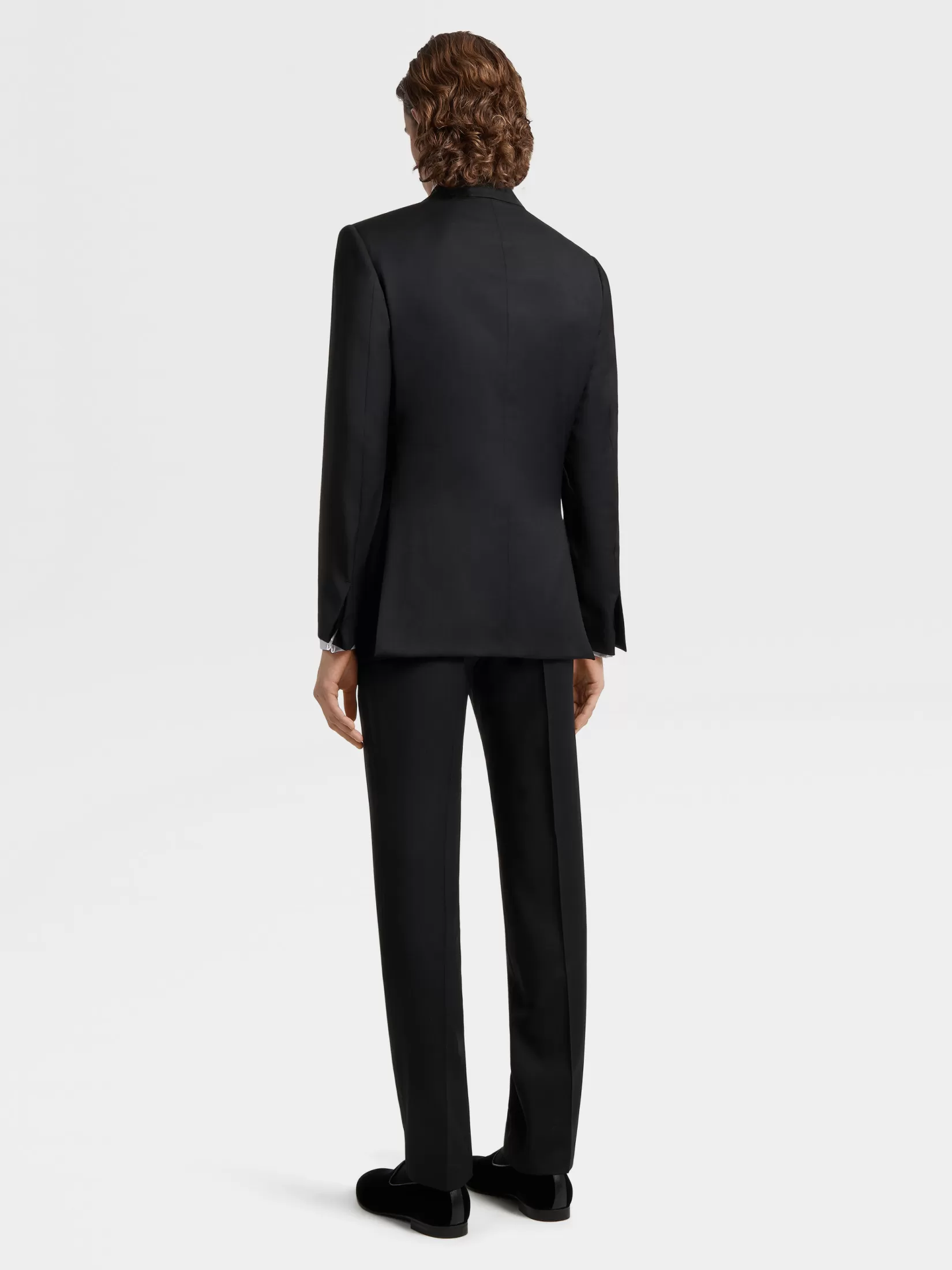 Best ZEGNA Traje de Fiesta en Lana Multiseason Color Negro