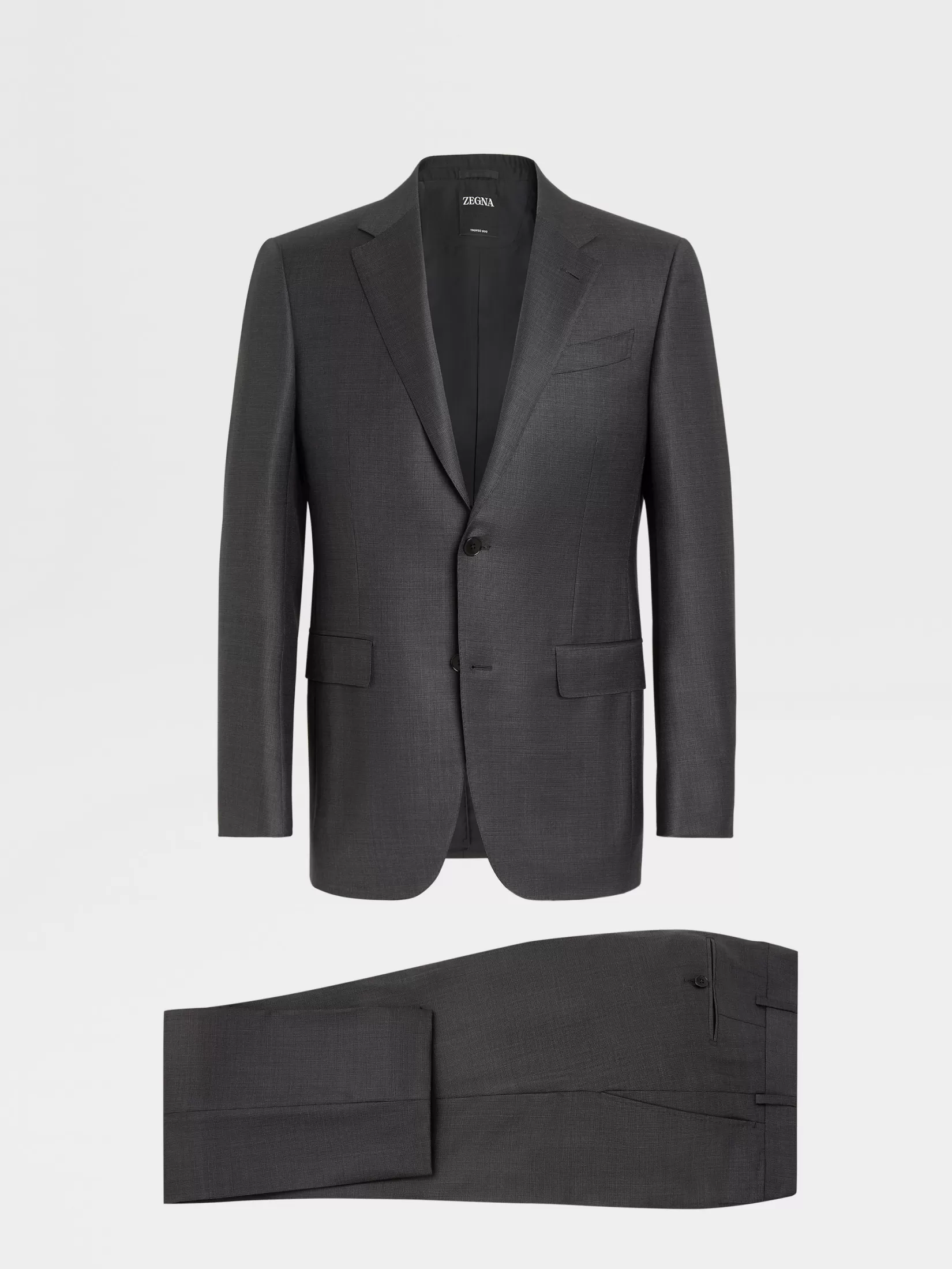 Shop ZEGNA Traje de Lana Trofeo™ Gris Oscuro Grisoscuro