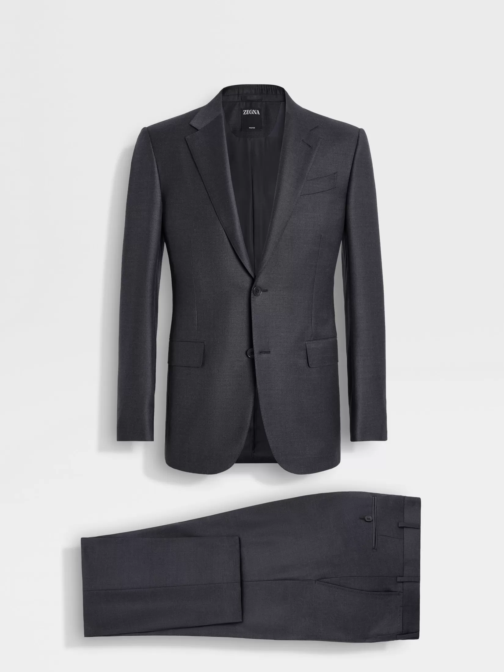 Cheap ZEGNA Traje de Lana Trofeo™ Gris Oscuro Grisoscuro