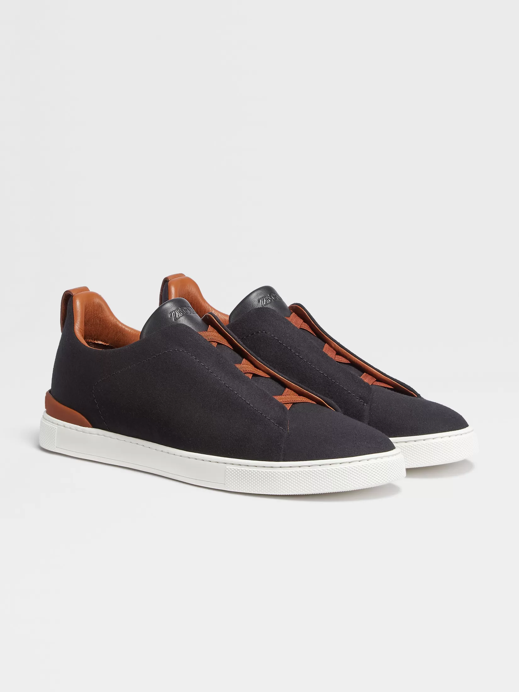 Shop ZEGNA Zapatillas Triple Stitch™ en Lana #UseTheExisting™ Negro