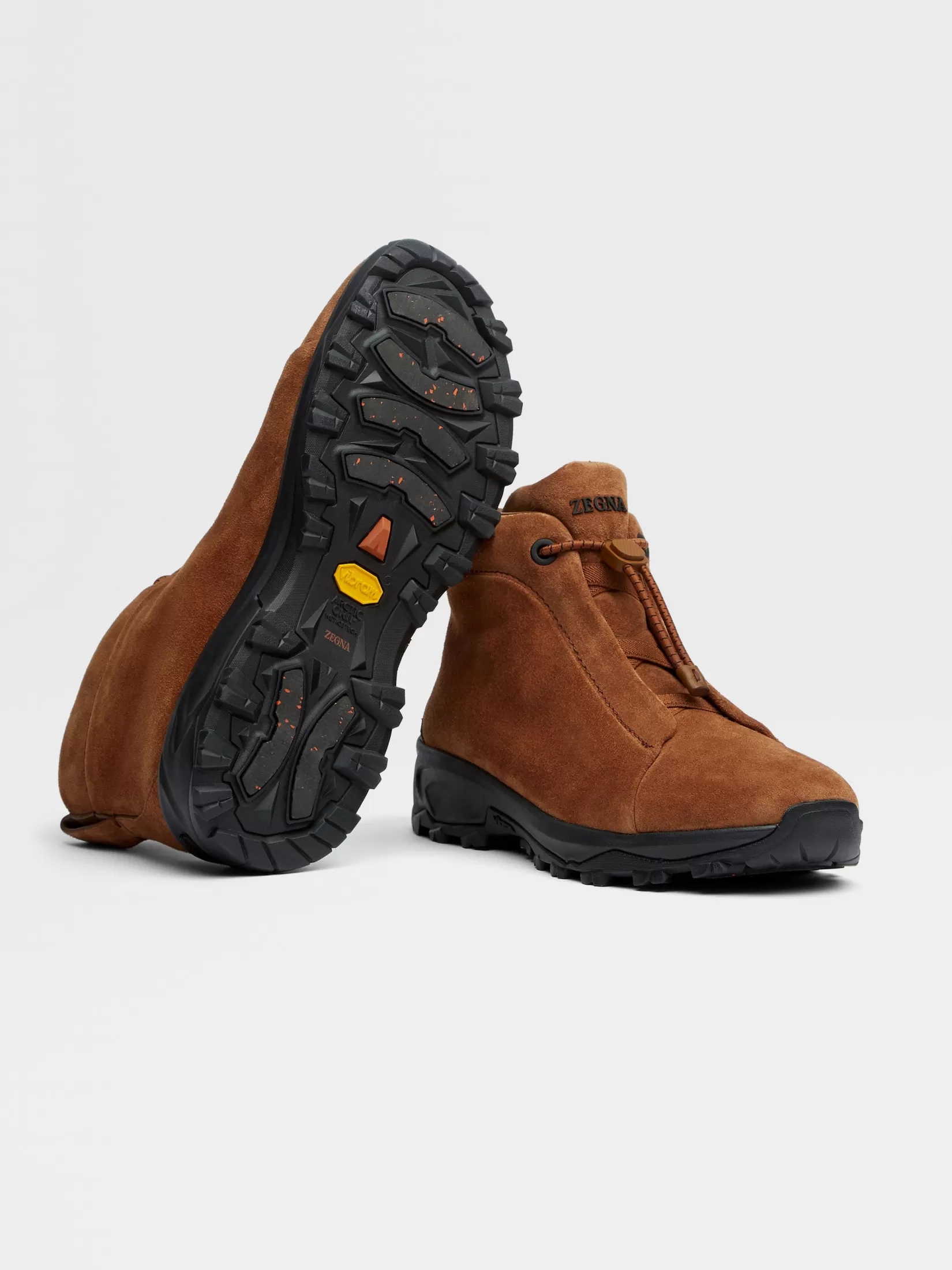 New ZEGNA Zapatillas Triple Stitch™ Vetta en Ante Color Foliage Oscuro Foliageoscuro