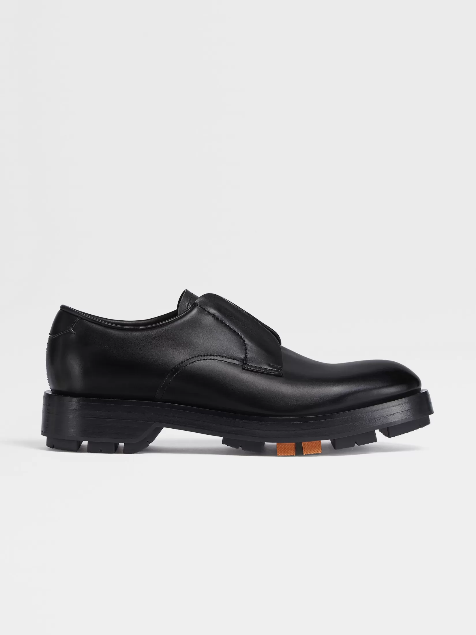 Shop ZEGNA Zapatos Derby Udine de Piel Color Negro