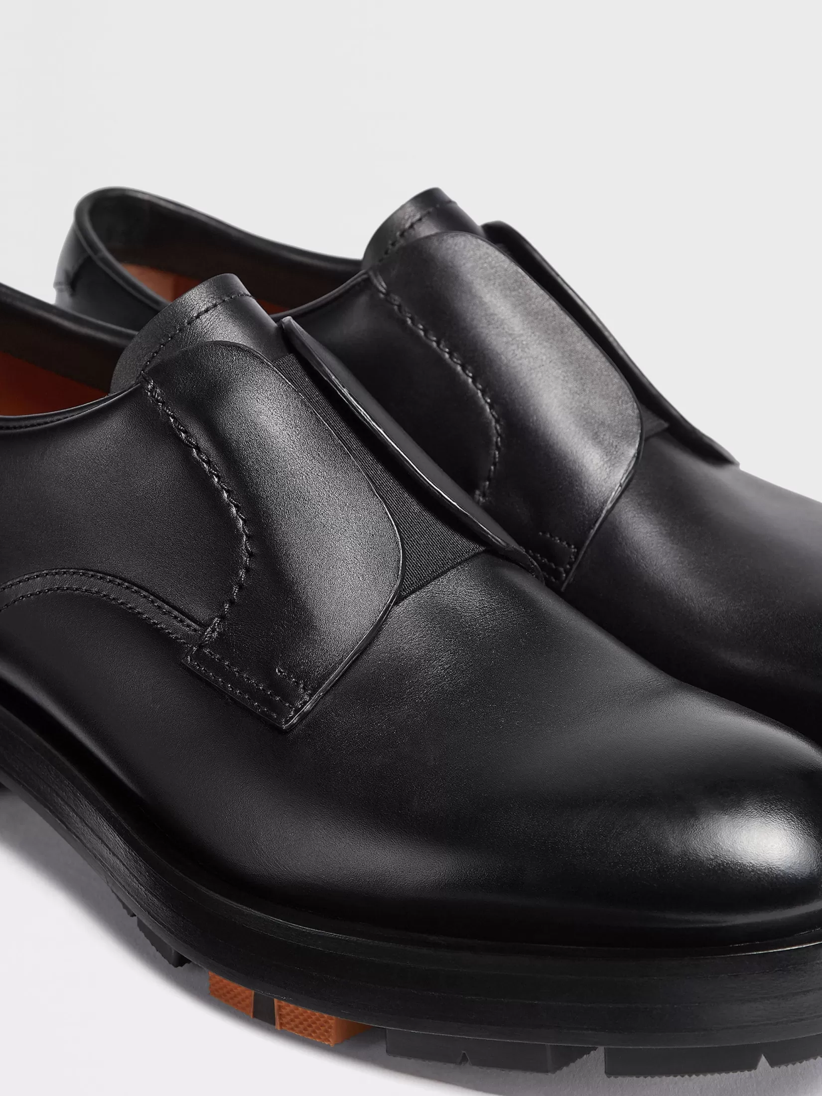 Shop ZEGNA Zapatos Derby Udine de Piel Color Negro