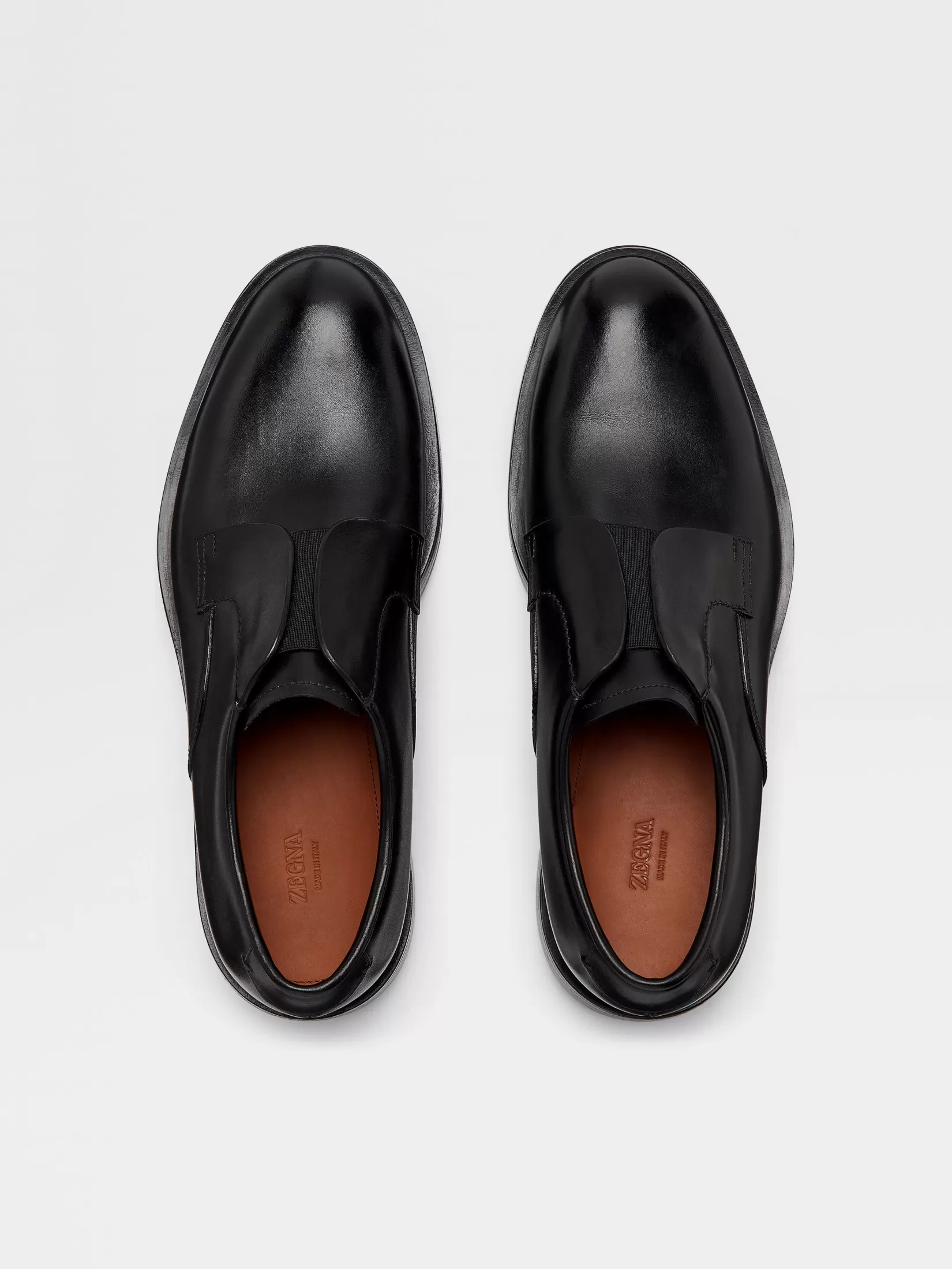 Shop ZEGNA Zapatos Derby Udine de Piel Color Negro